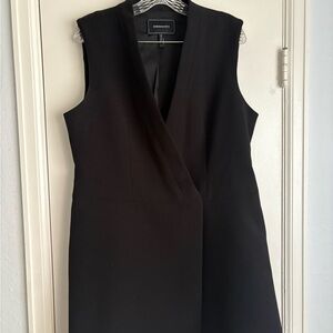 BCBGMaxAzria Black Structured Mini Dress